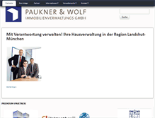 Tablet Screenshot of paukner.com